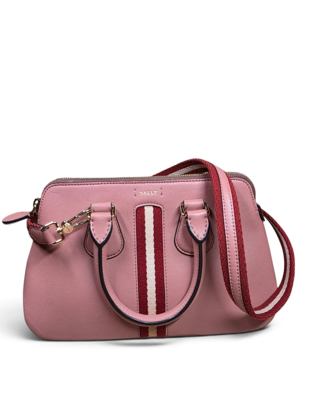 Bally Dusty Rose Leather Dainty Trainspotting 2-Way Swiss Lux (Retail $950)